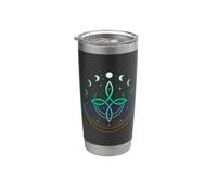 Celtic Moon Knot Symbol Pagan Elements with Moonphases Stainless Steel Insulated Tumbler