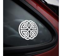Celtic Mystical Knot Symbol Vinyl Decal Sticker, Pagan Norse Wicca Witchcraft Occult Druid Viking Mythology Magic Symbol, Car Window Bumper 4x4 Laptop Wall Bike Home Decor