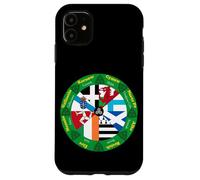 Celtic Nations Flags Wheel, Cultural Heritage Circle Design Case for iPhone 11