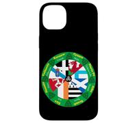 Celtic Nations Flags Wheel, Cultural Heritage Circle Design Case for iPhone 14 Plus