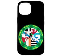 Celtic Nations Flags Wheel, Cultural Heritage Circle Design Case for iPhone 15