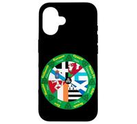 Celtic Nations Flags Wheel, Cultural Heritage Circle Design Case for iPhone 16