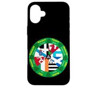 Celtic Nations Flags Wheel, Cultural Heritage Circle Design Case for iPhone 16 Plus