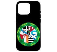 Celtic Nations Flags Wheel, Cultural Heritage Circle Design Case for iPhone 16 Pro