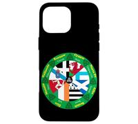 Celtic Nations Flags Wheel, Cultural Heritage Circle Design Case for iPhone 16 Pro Max