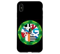 Celtic Nations Flags Wheel, Cultural Heritage Circle Design Case for iPhone XS Max