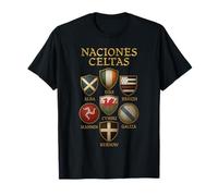 Celtic Nations Shield Flags Mythology Tribal Galicia T-Shirt