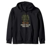 Celtic Pagan Pride Triskelion Tree of Life Heritage Magic Zip Hoodie