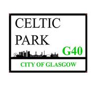 Celtic Park Metal Sign Football Street Man Cave Wall Plaque Outdoor Decoration Props Plaque Sign 8x12 inch