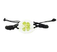 Celtic Real Four Leaf Clover Unisex Bracelet with Gift Box & Guarantee