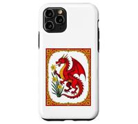 Celtic Red Dragon Holding a Daffodil Case for iPhone 11 Pro