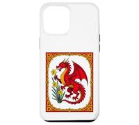 Celtic Red Dragon Holding a Daffodil Case for iPhone 12 Pro Max