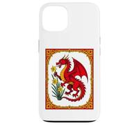 Celtic Red Dragon Holding a Daffodil Case for iPhone 13