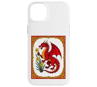 Celtic Red Dragon Holding a Daffodil Case for iPhone 14 Plus