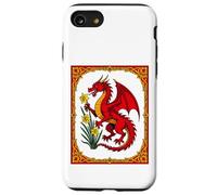 Celtic Red Dragon Holding a Daffodil Case for iPhone SE (2020) / 7/8