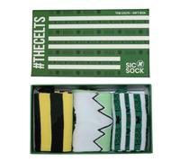 Celtic Retro Shirt Socks Gift Box for Celtic Football Fan,UK 7-11,Premium Quality (3Pack)