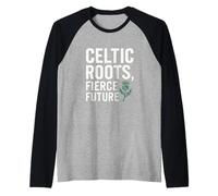 Celtic Roots Fierce Future Irish Pride Raglan Baseball Tee