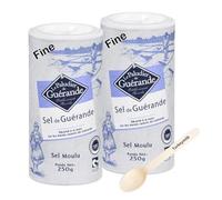 Celtic Sea Salt Bundle Including 2 Fine La Paludier Sel de Guerande Salt Shakers of 250g Each
