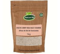 Celtic Sea Salt 1kg - Resealable Bag, Hand Harvested, Great for Cooking, Baking, Pickling, Finishing, Light Grey Celtic Salt by Hatton Hill