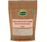 Celtic Sea Salt 500g - Resealable Bag, Hand Harvested, Great for Cooking, Baking, Pickling, Finishing, Light Grey Celtic Salt by Hatton Hill