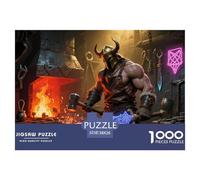 Celtic Smith God Goibniu Jigsaw Puzzle Waterproof 1000 Piece Puzzles for Adults Gifts Impossible Educational Games