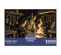 Celtic Smith God Goibniu Jigsaw Puzzle Waterproof 1000 Piece Puzzles for Adults Impossible Challenging Games