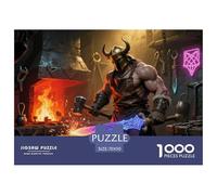 Celtic Smith God Goibniu Jigsaw Puzzle Waterproof 1000 Piece Puzzles for Adults Impossible Home Decoration