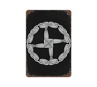 Celtic St Brigid's Cross Knot Tin Signs Vintage Iron Sheet Hanging Painting Vertical Poster Wall Art For Home Living Room Office Decoration