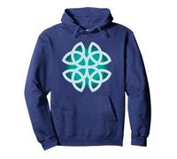 Celtic Symbols Dara Knot Celtic Knots Irish Symbol Pullover Hoodie, Adult Unisex, Navy Blue, Large