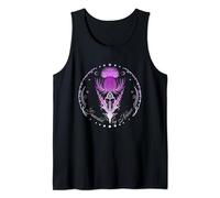 Celtic Thistle with Triquetra Wicca Art Guarded by Nature Tank Top
