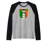 Celtic Tiger King Badge Raglan Baseball Tee