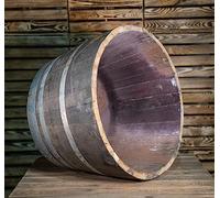 Celtic Timber Oak Whiskey Half Barrel Planters (Multiple Size Options) - Made From Oak Whiskey Barrels. Perfect Plant Containers (55 Gallon)