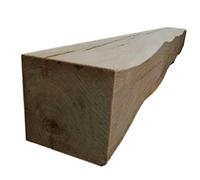 Celtic Timber Solid French Oak Air-Dried Beam Floating Shelf - Fireplace Mantle with Planed & Sanded Finish - Rustic Home Decor - Wood Mantle with Heavily Worked Appearance - 5''x4''x4 Ft Length