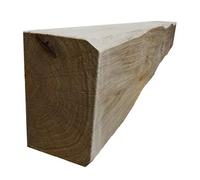 Celtic Timber Solid French Oak Air-Dried Beam Floating Shelf - Fireplace Mantle with Planed & Sanded Finish - Wood Mantle with Lightly Worked Rustic Appearance for Home Decor - 6''x4''x5 Ft Length