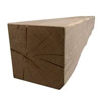 Celtic Timber Solid French Oak Air-Dried Beam Floating Shelf - Fireplace Mantle with Planed & Sanded Finish - Wood Mantle with Lightly Worked Rustic Appearance for Home Decor - 8''x6''x4 Ft Length