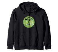 Celtic Tree of Life | Ancient Earth Wisdom Design Zip Hoodie