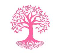 Celtic Tree of Life Clipart Celtic Tree Silhouette a Celtic Aspen of Ulster Tree Wall Decals 67.2x75.8cm Do not Damage The Wall Surface Pink