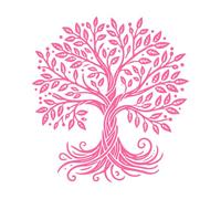 Celtic Tree of Life Clipart Celtic Tree Silhouette a Celtic Willow of sinend Tree Wall Decals 54.6x57.6cm Waterproof Pink