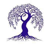 Celtic Tree of Life Clipart Celtic Tree Silhouette a Willow Celtic Tree Wall Decals 67.2x68.2cm Tattoo Culture DarkBlue