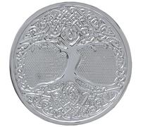 Celtic Tree of Life Kilt Belt Buckle, 7.6 cm, Antique Brass Finish (Chrome Finish)