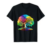 Celtic Tree of Life Rainbow Colour Colourful Tree of Life T-Shirt
