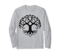 Celtic Tree of Life Symbol with Knotwork Design Long Sleeve T-Shirt