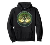 Celtic Tree of Life Symbol with Knotwork Design Pullover Hoodie