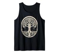 Celtic Tree Of Life Symbol with Moon Tank Top