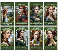 Celtic Tree oracle cards deck. Ogham Tree oracle. Wheel of the Year Celtic divination