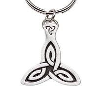 Celtic Triangle Irish Knot Triquetra Pewter Keychain