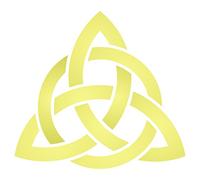 Celtic Trinity Knot Stencil - 11.5 x 10cm (M) - Reusable Geometric Knotwork Sacred Symbol Stencil Template.