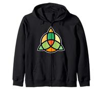 Celtic trinity knot triquetra ancient pagan symbol eternity Zip Hoodie