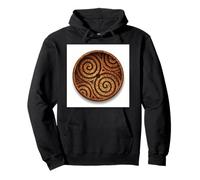 Celtic Triple Spiral Knot Tribal Motif Pullover Hoodie