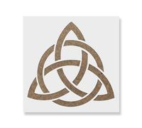 Celtic Triquetra Knot Stencil - Craft Airbrush Painting Wall Art Decor DIY Template 7.5 Mil Mylar Plastic Reusable